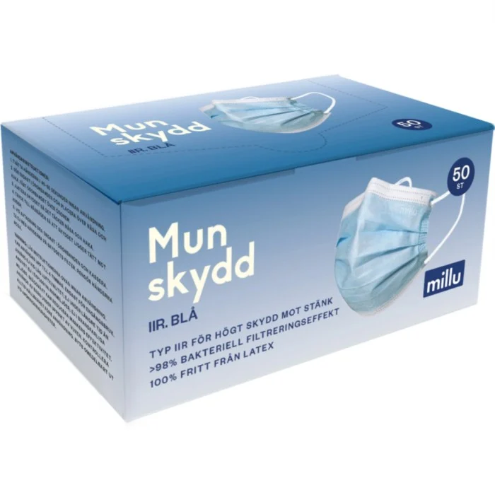 Millu Munskydd IIR Blå, 50 st