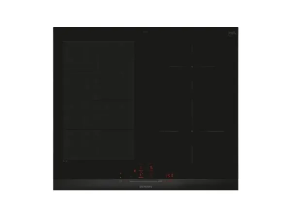 Siemens iQ700 EX675HEC1E, Svart, Inbyggd, 60 cm, Zoninduktionshäll, Keramik, 4 zon(er)