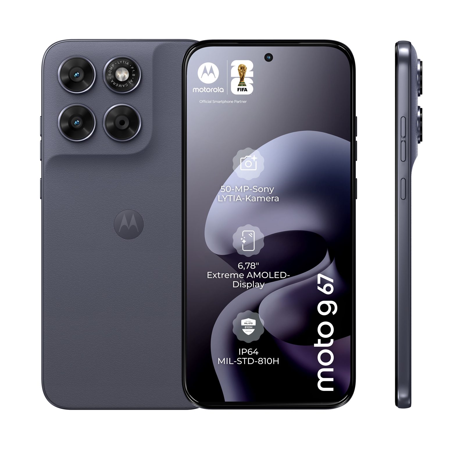 Motorola G67 smartphone 5G 4/128 (grå)