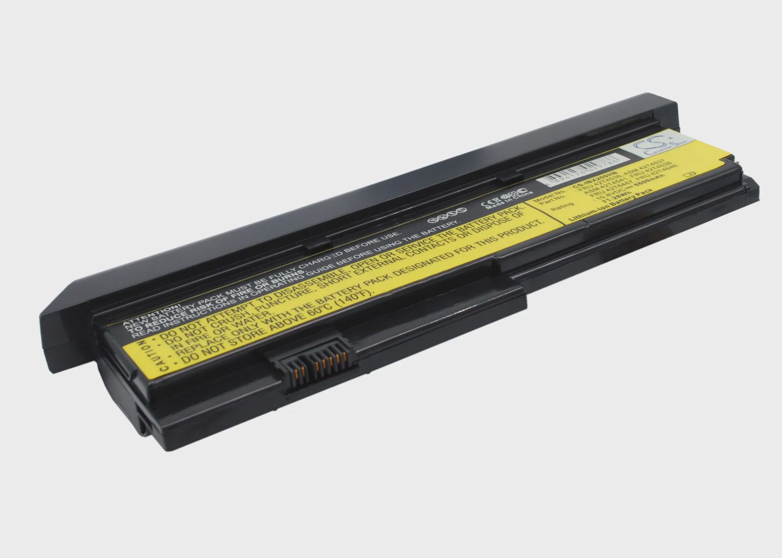 Batteri till Notebook, Bärbar dator för Lenovo ThinkPad X200, ThinkPad X200S m.fl.