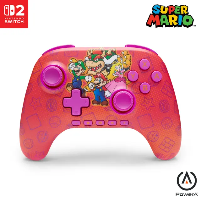 PowerA Advantage Nintendo Switch trådlös handkontroll Mario & Friends, bild 4