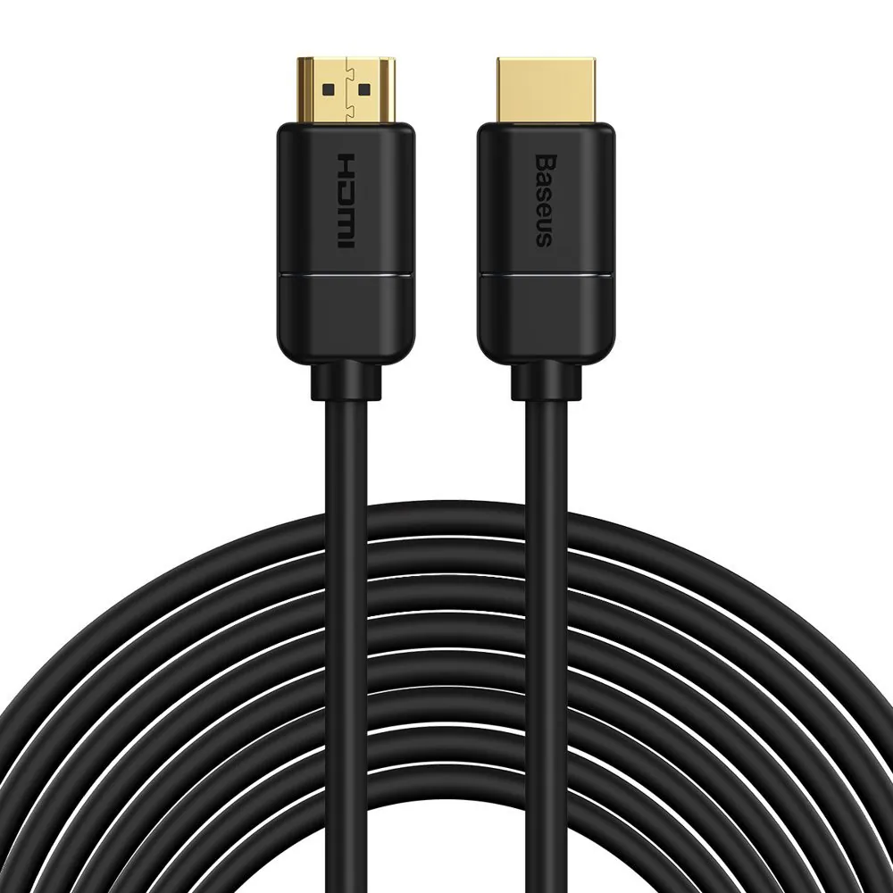 Baseus kabel HDMI 2.0-kabel 4K 30 Hz 3D HDR 18 Gbps 8 m svart (CAKGQ-E01)