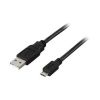 Deltaco USB 2.0 kabel Typ A ha - Typ Micro B ha - 0,5m - Svart, bild 3