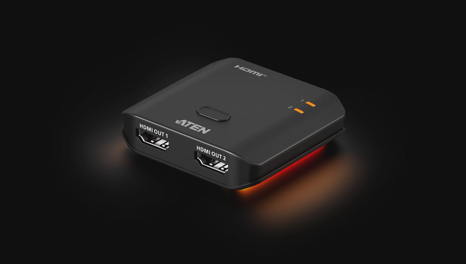 ATEN 2-portars äkta 4K HDMI-splitter, 3840 x 2160 pixlar, 4K Ultra HD, Svart