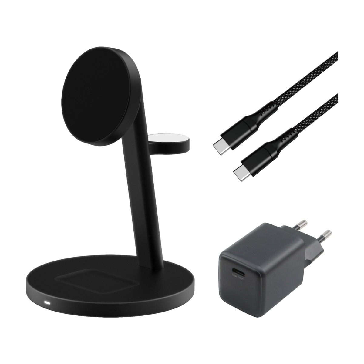 Dacota Platinum Qi2 3-in-1 magnetiskt laddningsstativ