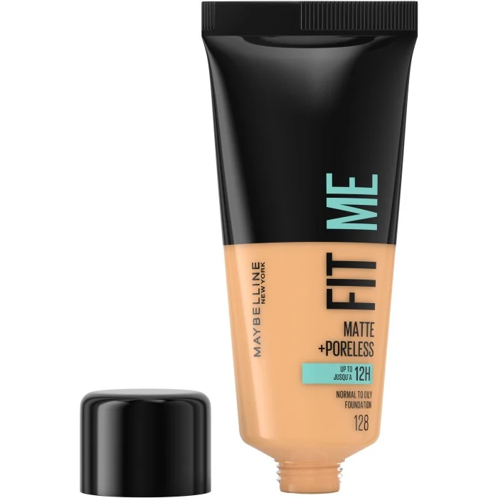 Maybelline New York Matte + Poreless Foundation 128 Warm Nude