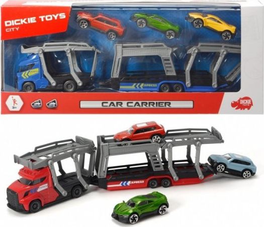 Dickie biltransport med 3 bilar, 2 varianter