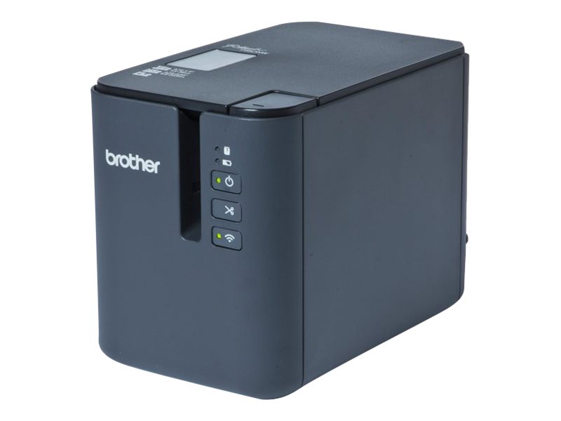 Brother P-Touch PT-P950NW - Etikettskrivare - termisk överföring - Rulle (3,6 cm) - 360 x 720 dpi - upp till 80 mm/sek - USB 2.0, LAN, Wi-Fi(n), USB-värd - kniv