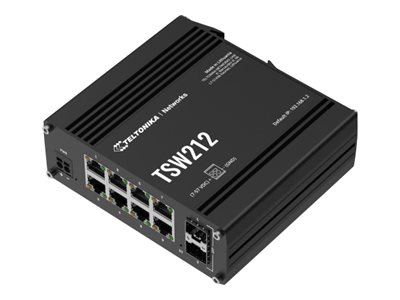 Teltonika TSW212 hanterbar nätverksswitch 8 x 10/100/1000, 2 SFP