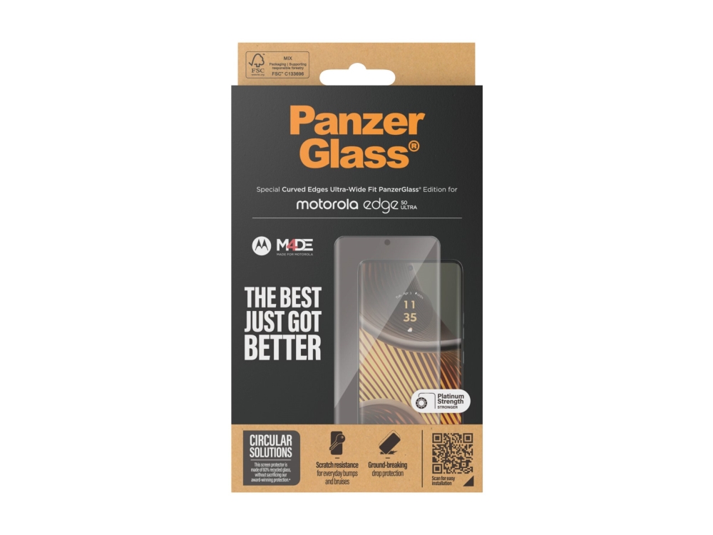 Panzer Glass PanzerGlass Ultra-Wide Fit skyddsglas för Motorola Edge 50 Ultra