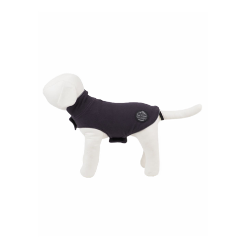 Peppy Buddy - Fleece Dog Jacket XXS, Charcoal Grey 25 cm