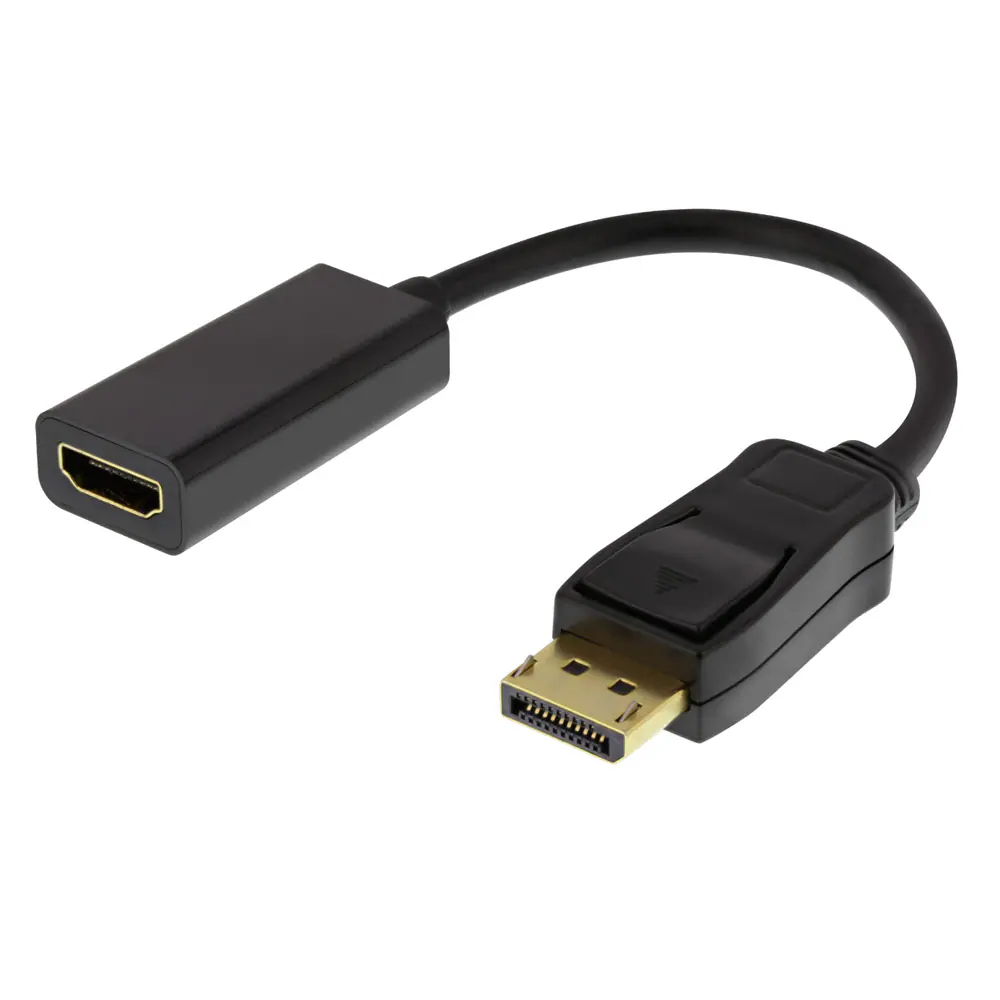 DELTACO DisplayPort hane till HDMI hona adapter