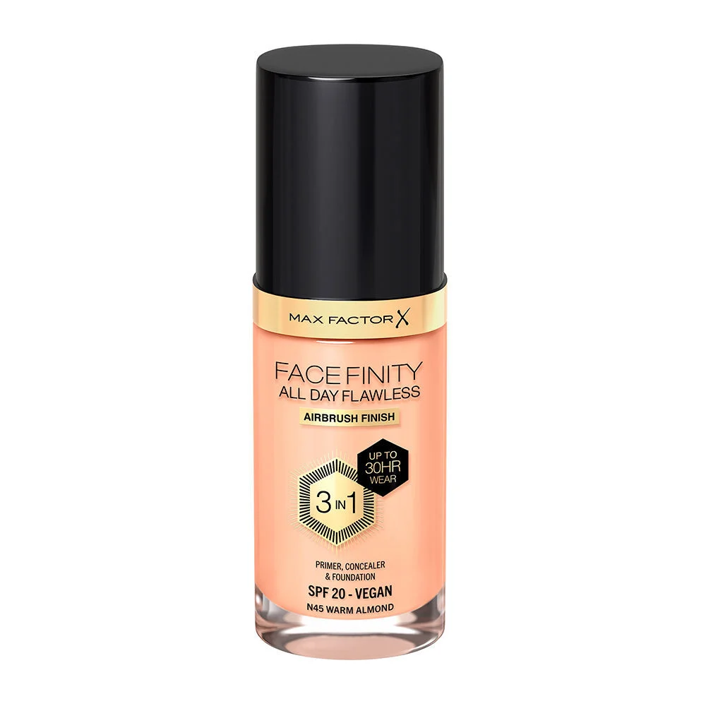 Max Factor Facefinity All Day Flawless 3-In-1 Foundation N45 Warm Almond N45 Warm Almond