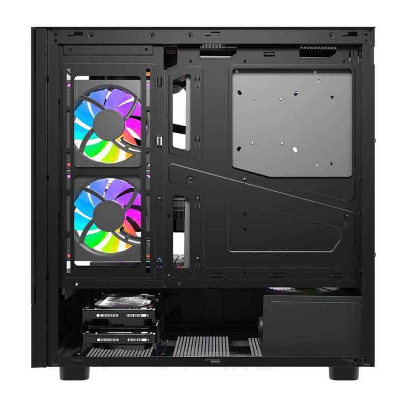 Darkflash DS950V Computer Case with Display + 6 Fans - Chassi - Svart, bild 4