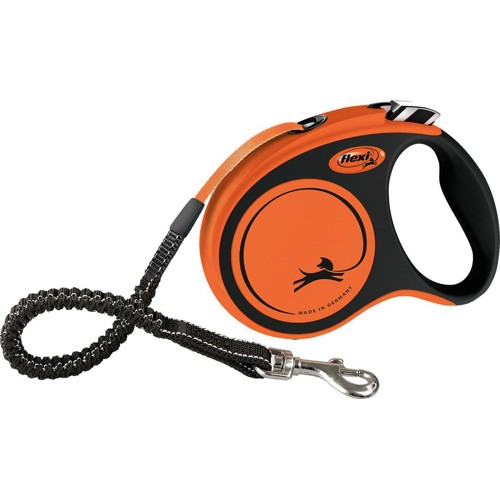 Flexi - Leash Xtreme - S - Tape 5M - Black/Orange - Max 20Kg