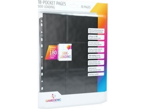 Gamegenic Sideload 18-Pocket Pages Black (10 Pages)