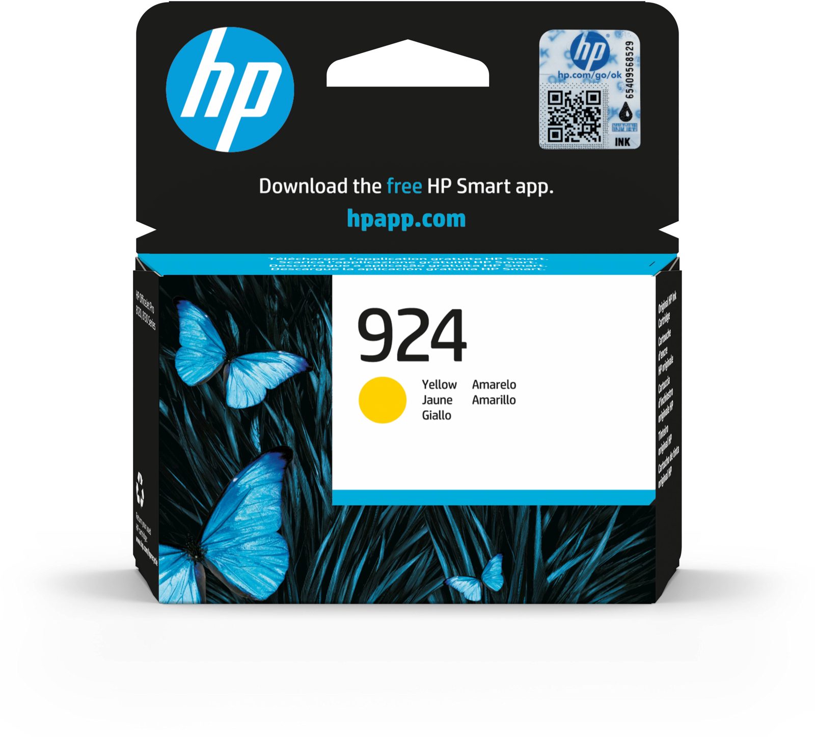 HP 924, gul bläckpatron, bild 3
