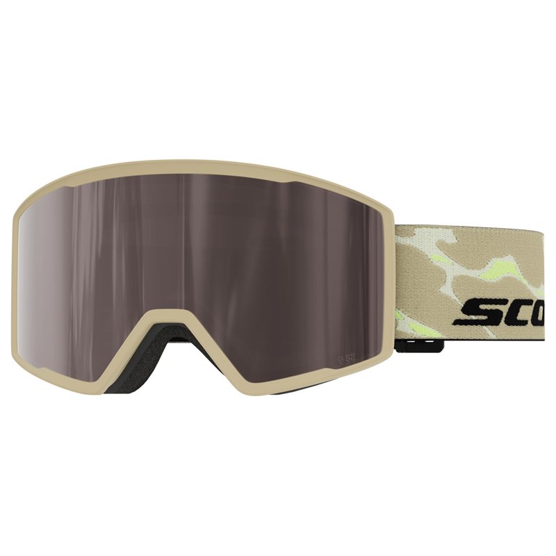 Scott Goggle Trace Pro Mojave Beige/Silver Chrome S2 - OneSize