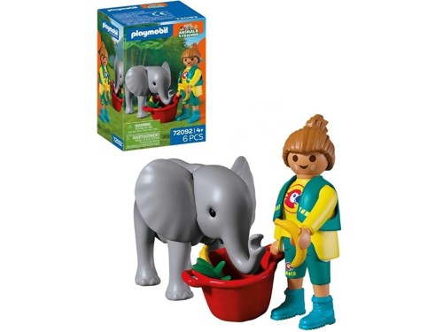 PLAYMOBIL - Zoo: Baby Elephant and Zookeeper (72092), bild 2