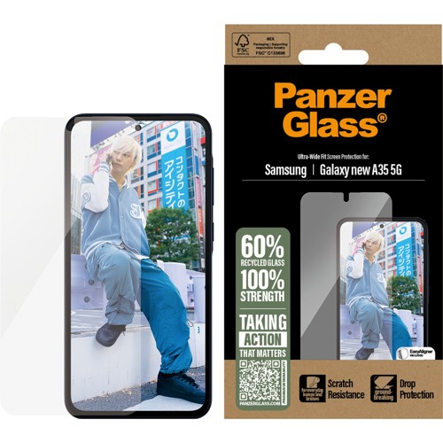 PanzerGlass Samsung Galaxy A36 skärmskydd Ultra-Wide Fit