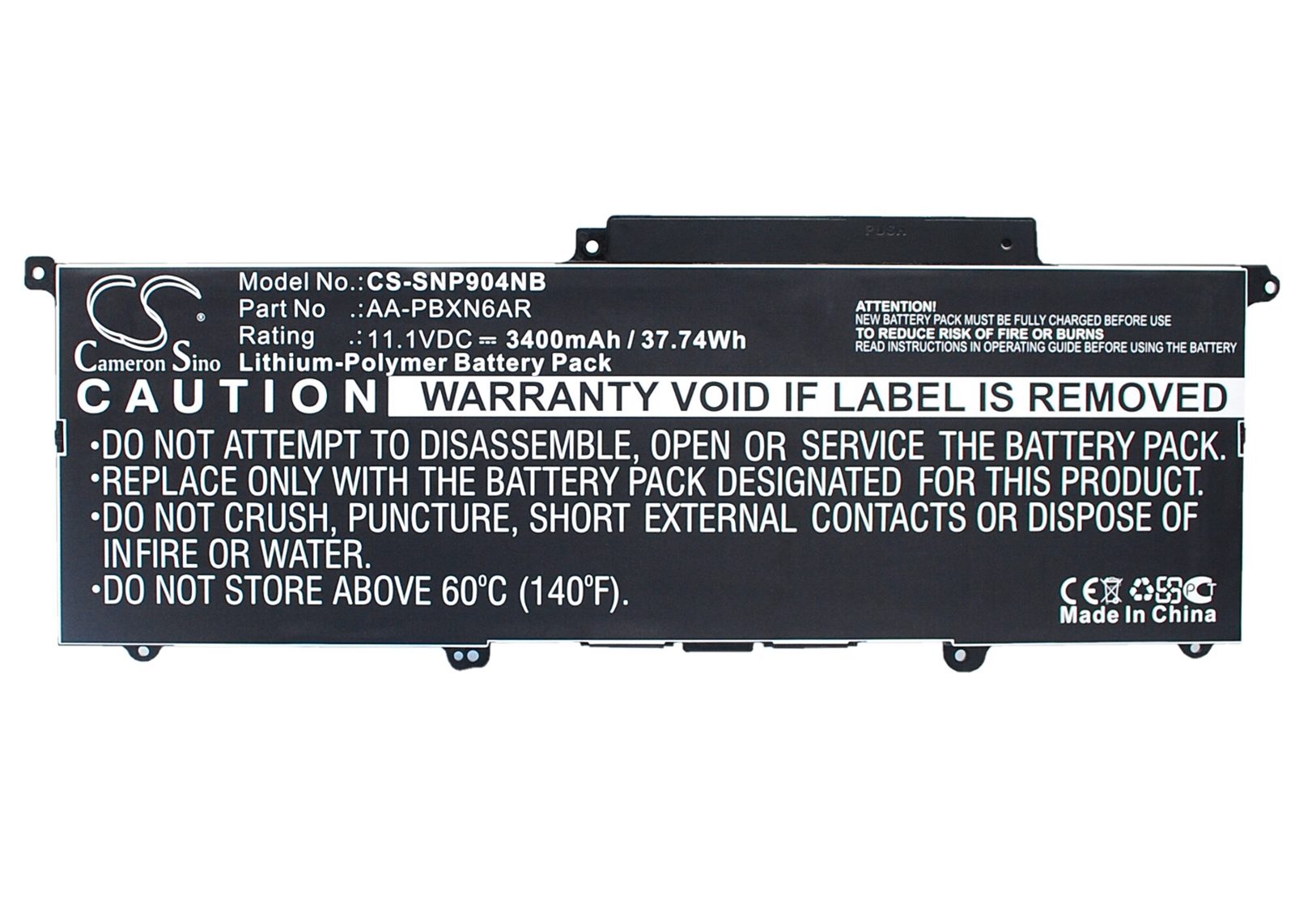 Batteri till Laptop, Bärbar dator för Samsung 900X3B, 900X3C-A01, 900X3C-A02, bild 3