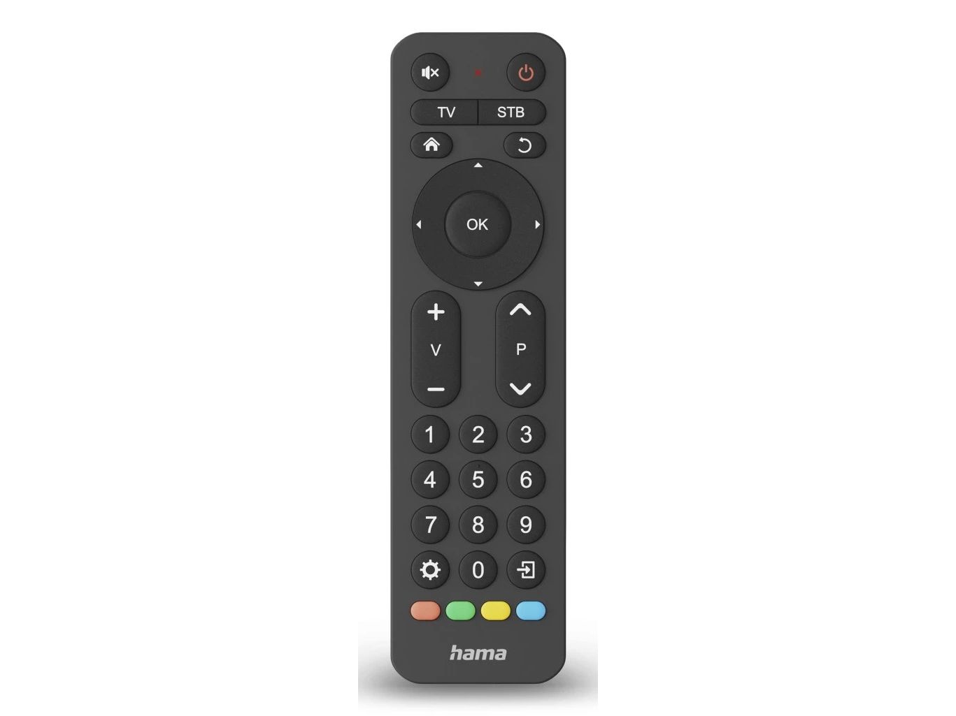 Hama 00221056, TV, IR trådlös, Tryckknappar, Svart