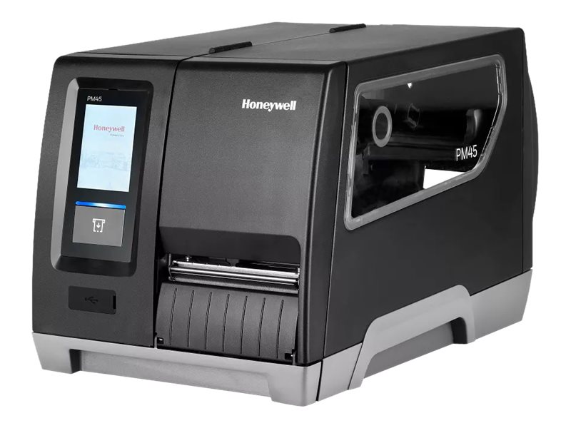 Honeywell PM45 - Etikettskrivare - termisk överföring - Rulle (11,4 cm) - 300 dpi - upp till 300 mm/sek - USB 2.0, Gigabit LAN, USB 2.0-värd, seriell