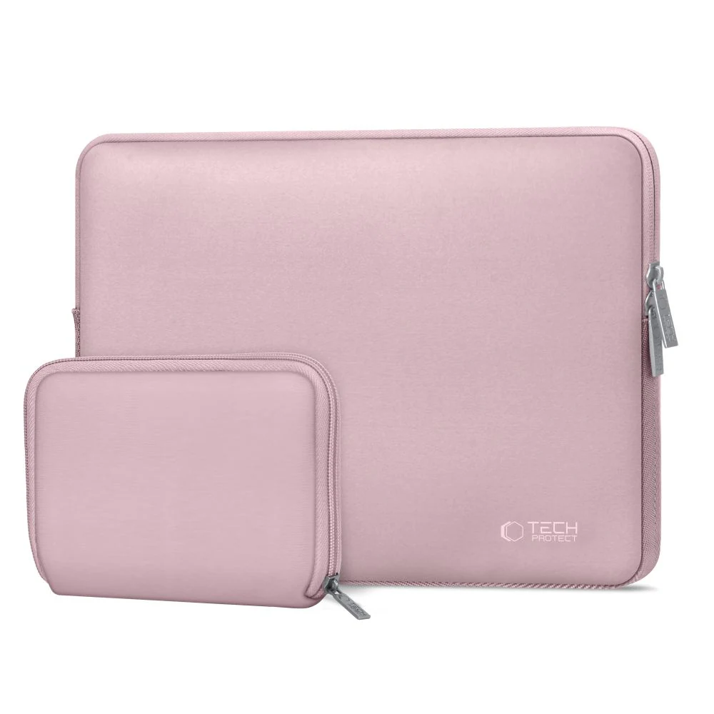 Tech-Protect Neoslim Laptopfodral 15-16" med tillbehörsväska - Rosa, bild 2