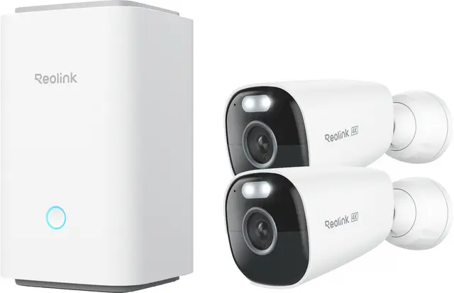 Reolink Argus Eco Ultra 4K trådlös utomhusövervakningskamera (2-pack)