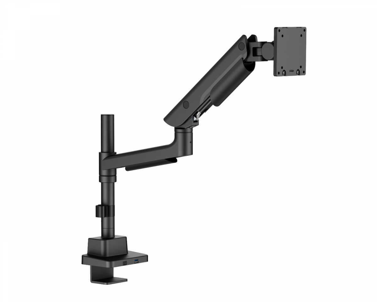 MaxMount Hercules Skärmstativ 27kg USB-Portar 24”-57” Svart - 1 Skärm, bild 2