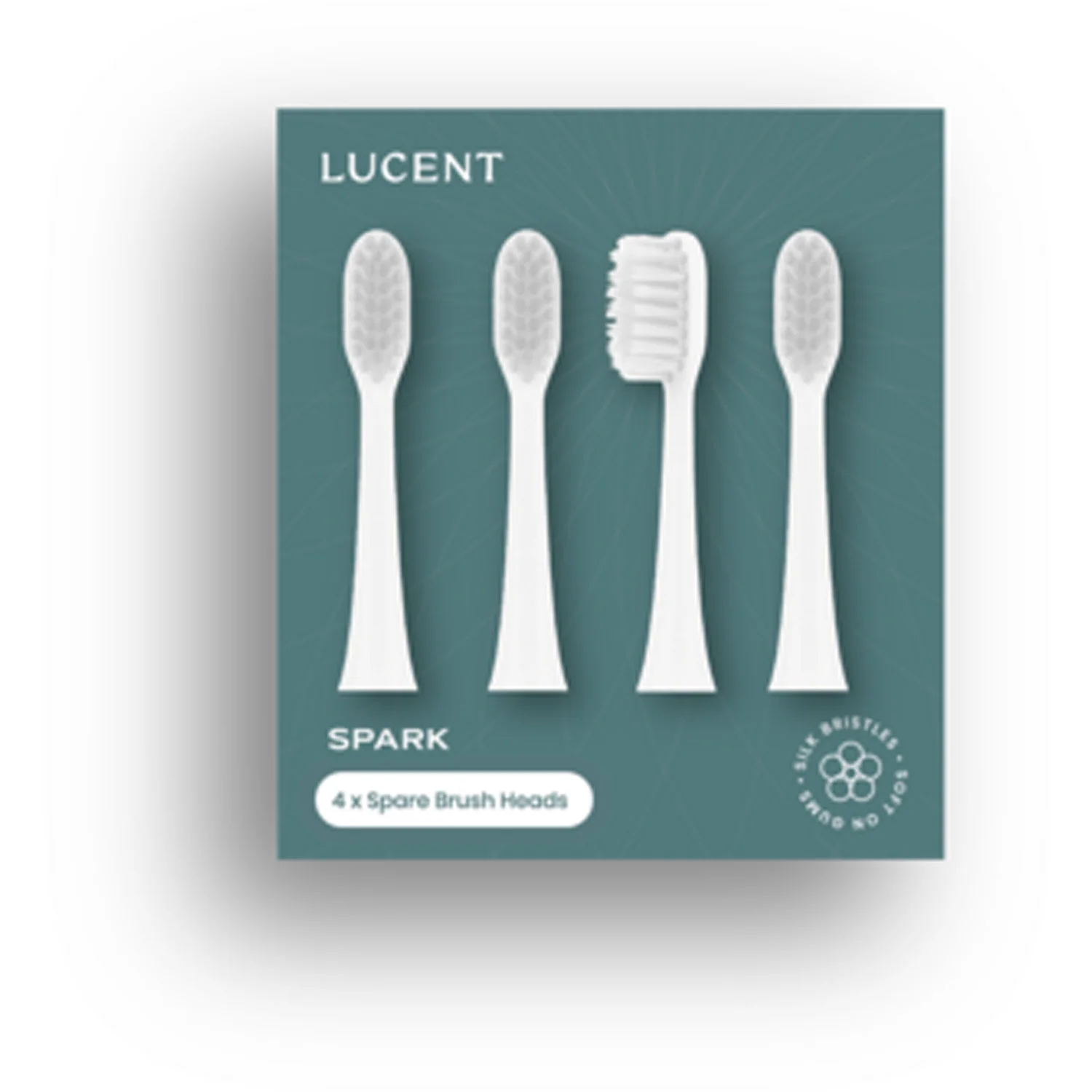 Be Lucent Spark Toothbrush Head White 4 pcs