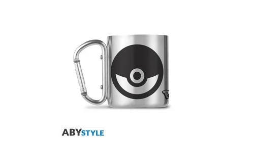 Pokemon Carabiner mugg rostfritt stål 235ml - Pokeball, bild 3