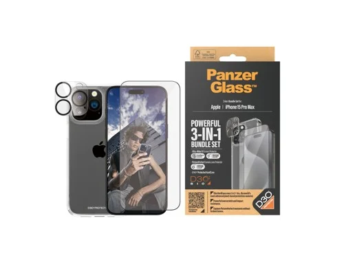 PanzerGlass™ | 3-i-1 skyddspaket | Apple iPhone 15 Pro Max, bild 2