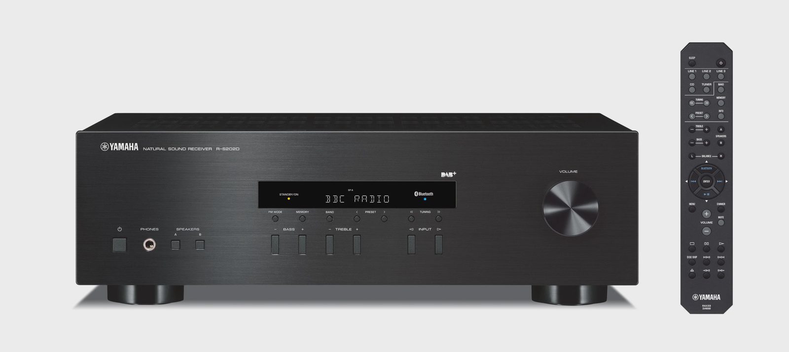 Yamaha R-S202D stereoreceiver (svart)