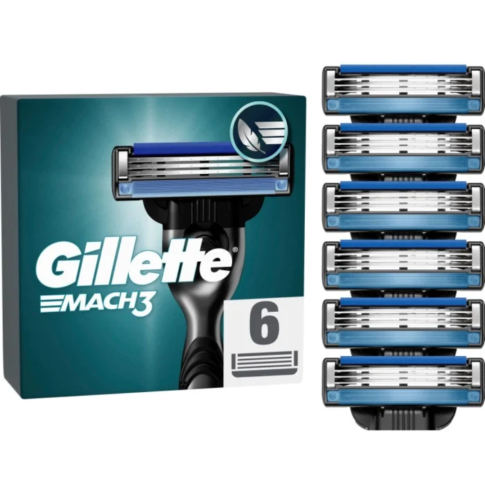 Gillette Mach3 Men's Razor Blade Refills 6 st, bild 2