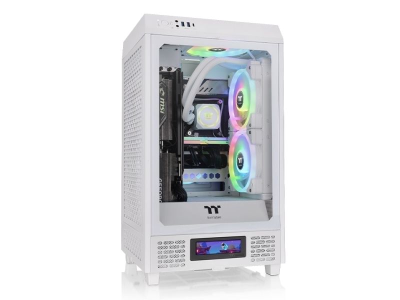 Thermaltake The Tower 200 minitowerchassi Mini-ITX, vit, sidopanel med fönster