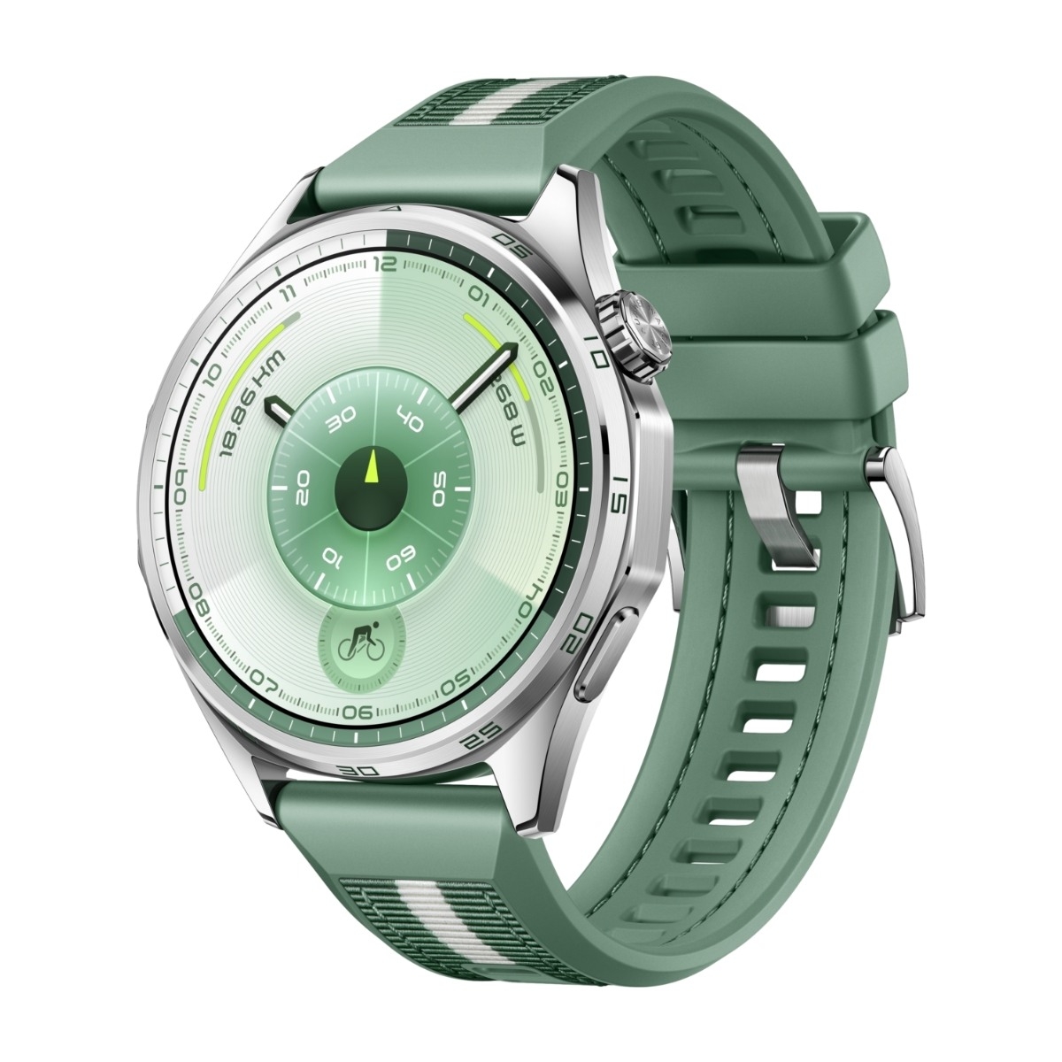 HUAWEI WATCH GT 6 46 mm smartwatch, silver/grön, bild 5