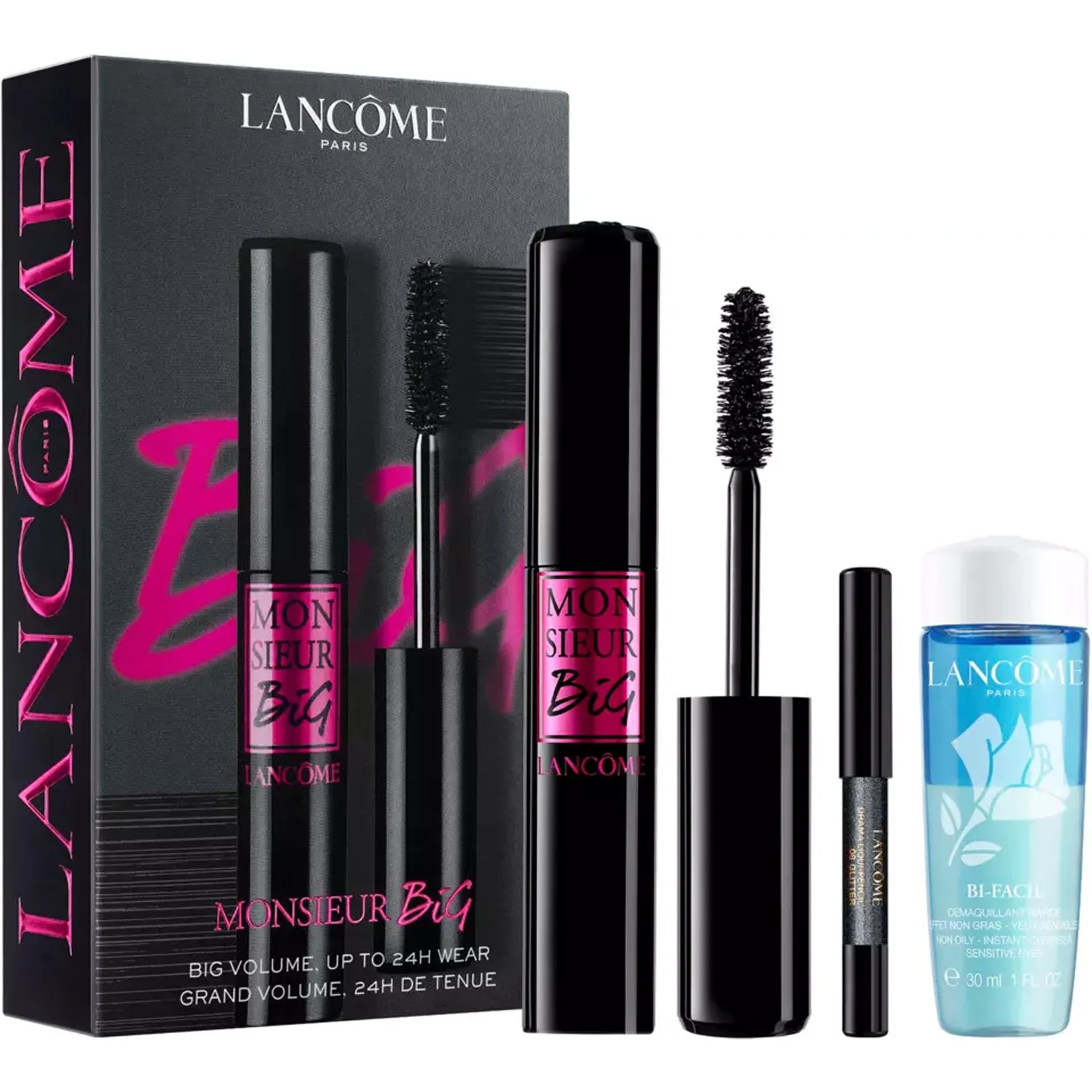 Lancôme Monsieur Big Mascara Set & Drama Liqui-Pencil & Bi-Facial 1 pcs