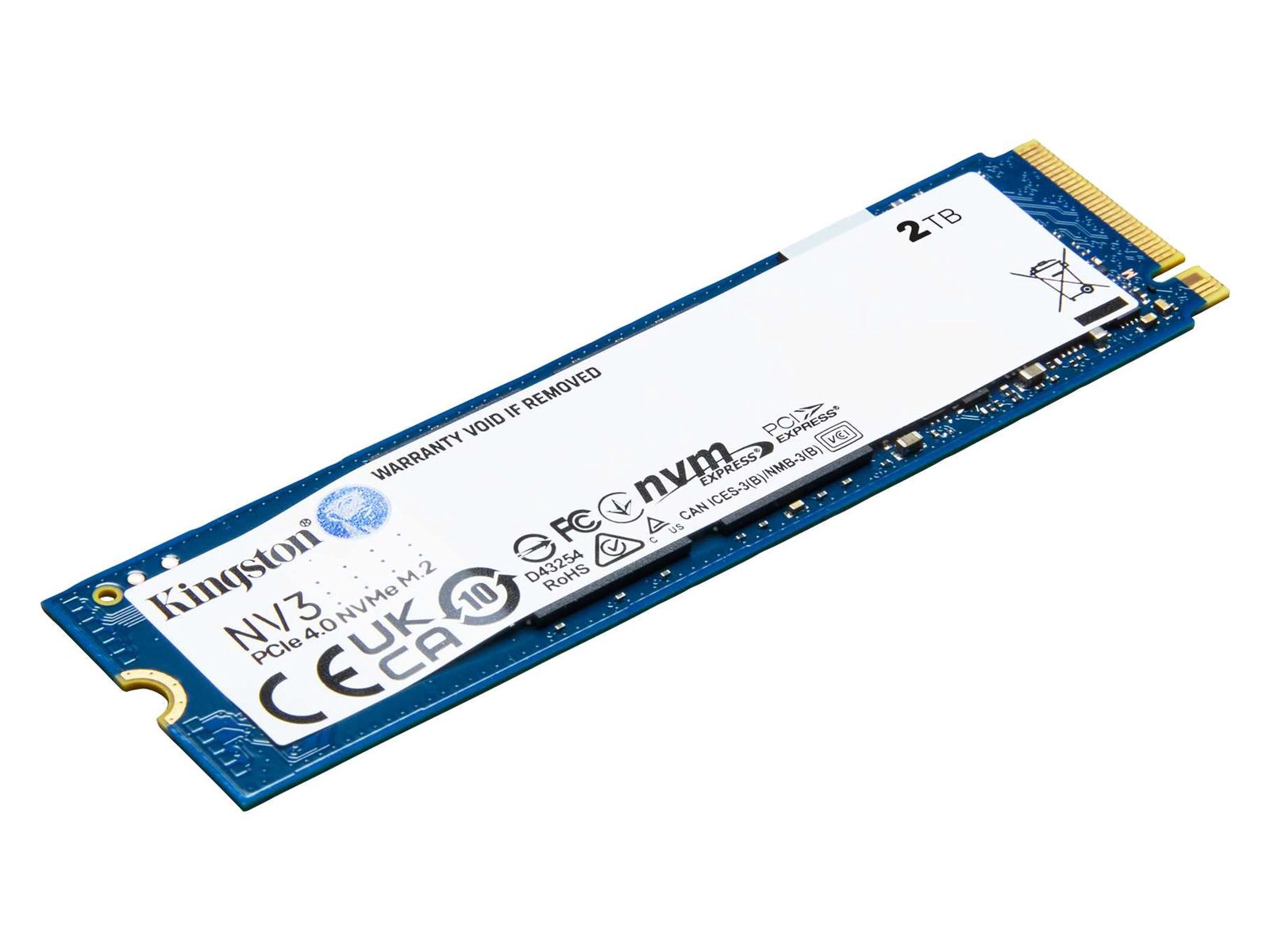 Kingston NV3 M.2 NVMe Gen 4 intern SSD (2TB)