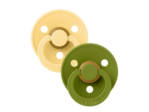 BIBS Pacifier Colour Latex Pale Butter/Wasabi Size 2 2pcs, bild 4