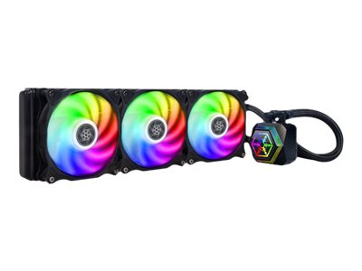 SilverStone PF360 - Kylsystem med vätska till processorn - (för: LGA775, LGA1156, AM2, LGA1366, AM3, LGA1155, LGA2011, FM1, FM2, LGA1150, LGA1151, AM4, LGA2066, LGA1200) - koppar - 120 mm