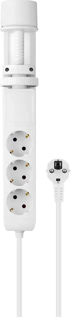 Andersson 6-i-1 grenuttag 3x uttag och USB med skrivbordsfäste (vit)
