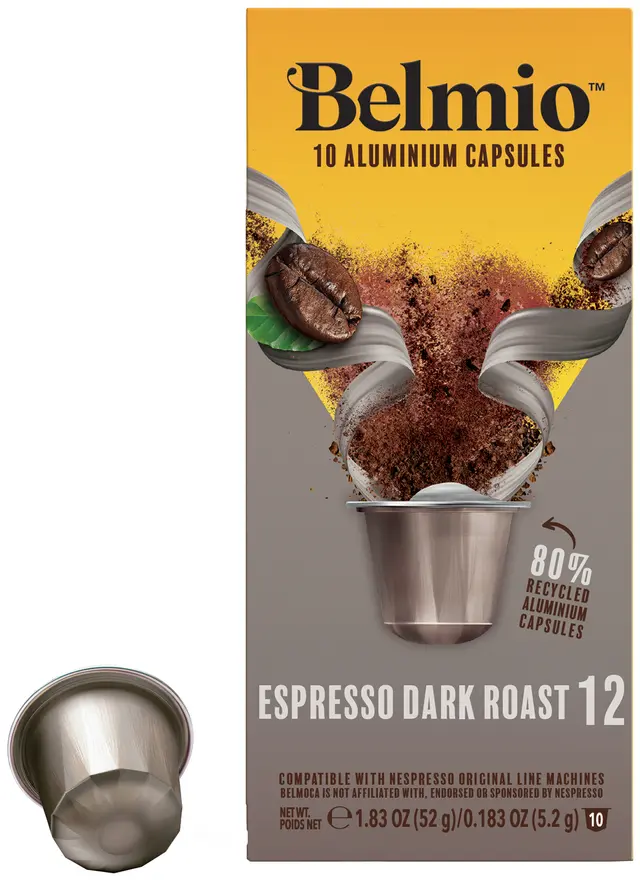 Belmio Espresso Dark Roast kaffekapslar för Nespresso (10-pack)