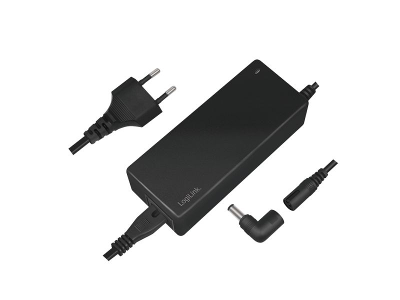 LogiLink PA0215 bärbar datorladdare 90 W, 9 adapterkontakter, svart
