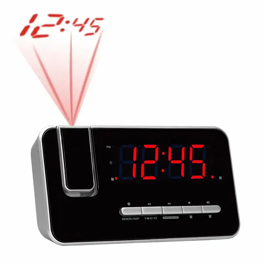 Clockradio Denver CRP-618 - Ur - Digital - FM - PLL - LED - 3,05 cm - (1.2) - Rød
