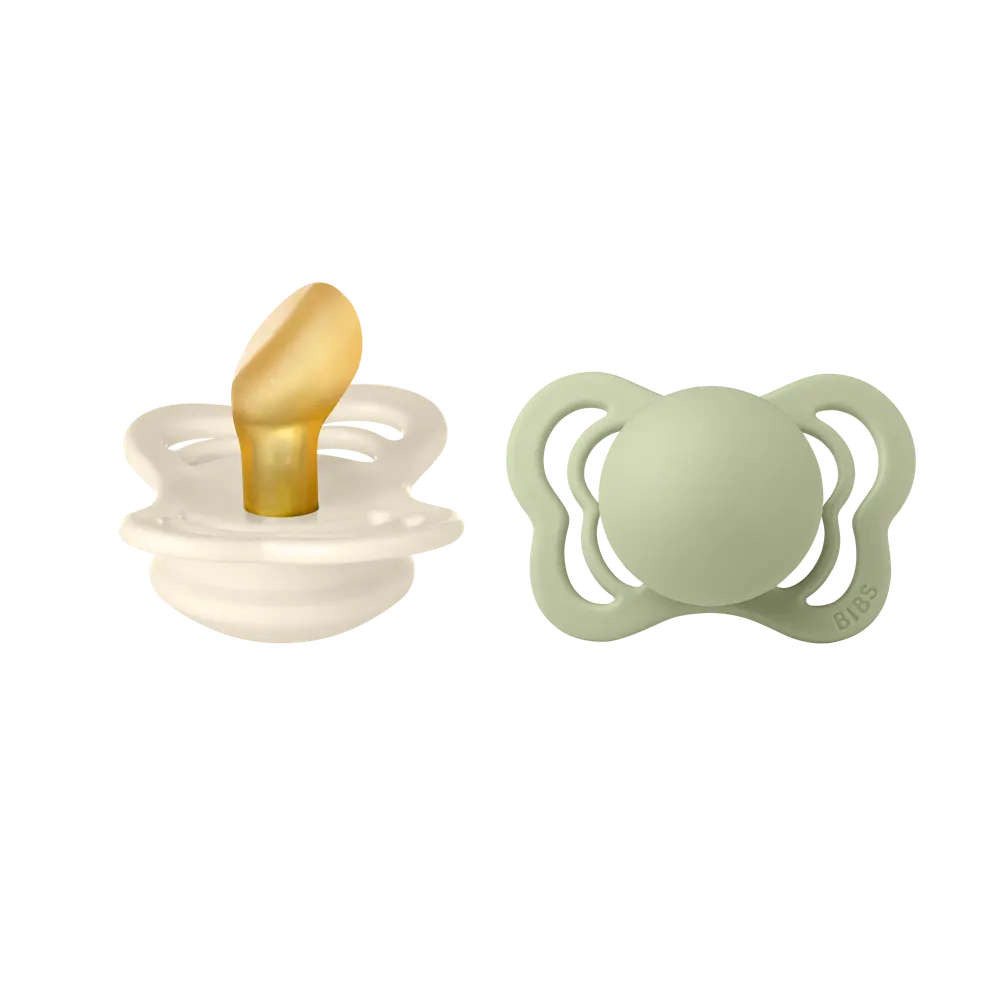 BIBS Couture 2-pack Latex Size 1 Ivory/Sage, bild 2