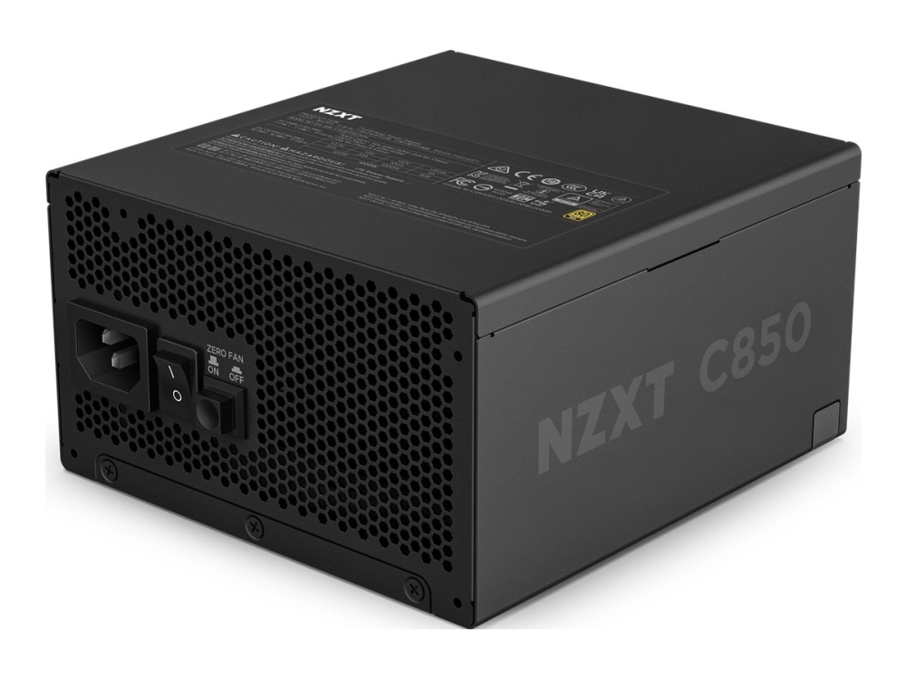 NZXT C-Series C850 (2024) Black Strömförsörjning - 850 Watt - 135 mm - ATX 3.1 - 80 Plus Gold certificate, bild 2