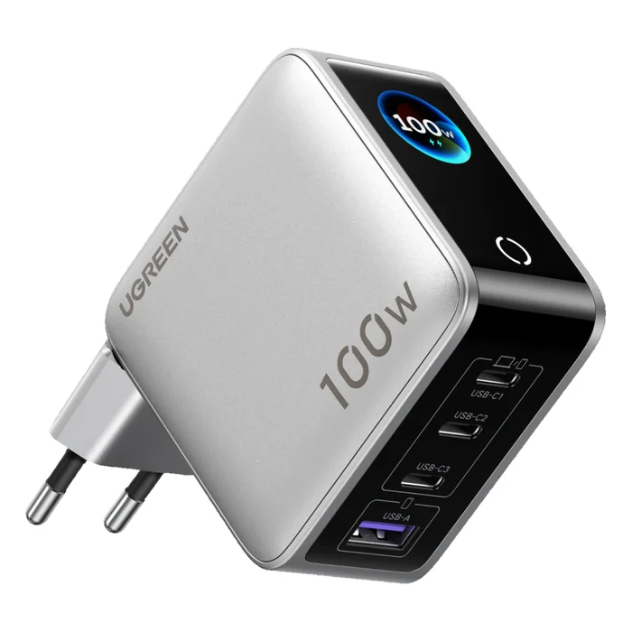 UGREEN Nexode 4-Portars Pro Laddare med Smart Display 100W