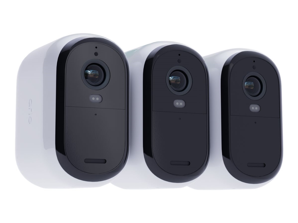 Arlo Essential XL 2K säkerhetskamera (3-pack, vit)