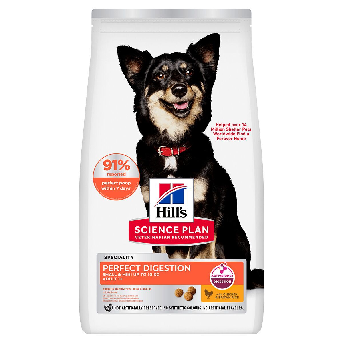 Hill's Science Plan Dog Adult 1+ Small & Mini Perfect Digestion Chicken & Brown Rice 3 kg
